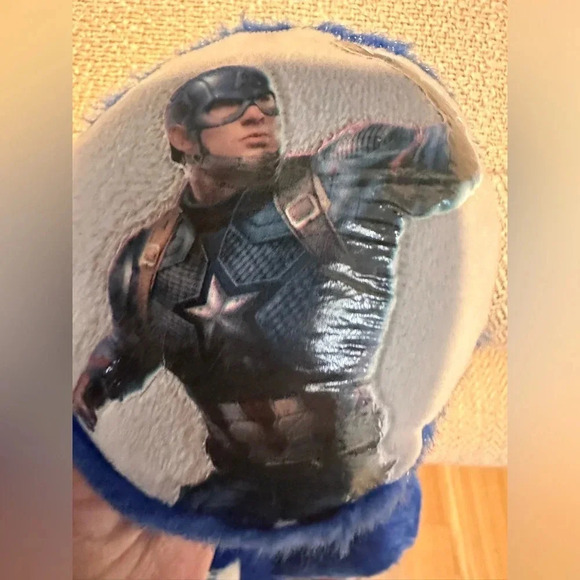 Build A Bear Marvel Captain America Plush Bear 17” Blue Avengers Stuffed Animal - Picture 6 of 9